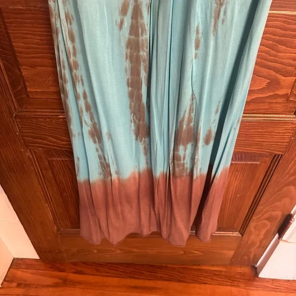 Sky Women's Tie-Dye Maxi Dress - Pink, Blue, and Brown - Picture 5 of 7